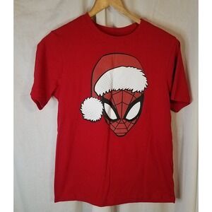 Marvel Youth‎ Boys XL 14/16 Spider-Man Santa Graphic T-shirt